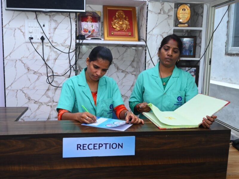 Reception team at Veda Hospitals